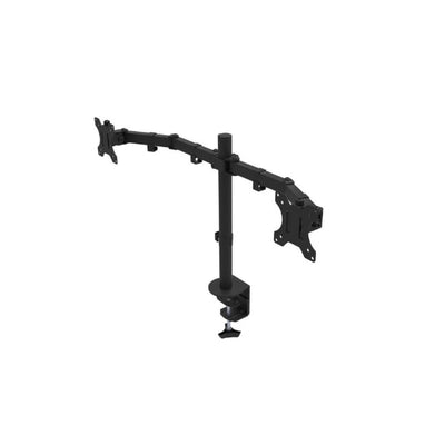 Rocelco DM2 Dual Monitor Arm Front Side View Facing Left