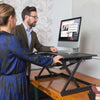 Rocelco EADR Ergonomic Adjustable Desk Riser 3D View Black 2 Models