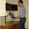 Rocelco EFD Ergonomic Sit to Stand Floating Desk Front View Standing