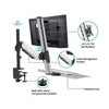 Rocelco EFD Ergonomic Sit to Stand Floating Desk Sections