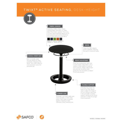 SAFCO - Twixt® Active Seating Chair - Standing Desk Nation