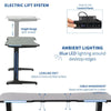 VIVO Electric Sit-Stand Gaming Desk Features