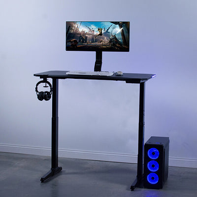 VIVO Electric Sit-Stand Gaming Desk Front View