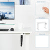 VIVO Manual Height Adjustable Desk White Close Up