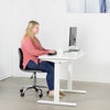 VIVO Manual Height Adjustable Desk White Sitting