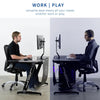VIVO Z-Shaped 47 Gaming Computer Desk DESK-GMZ0B Work And Game