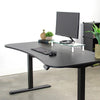 VIVO Black 63 Electric Height Adjustable Desk 3D View Loaded