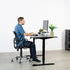 VIVO Black 63 Electric Height Adjustable Desk Sitting