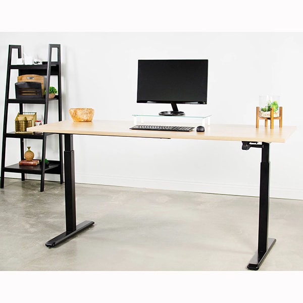 VIVO Crank Height Adjustable Desk Base DESK V101M Standing Desk Nation