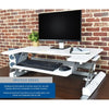 VIVO DESK-V000B Standing Desk Converter Single Screen Facing Left