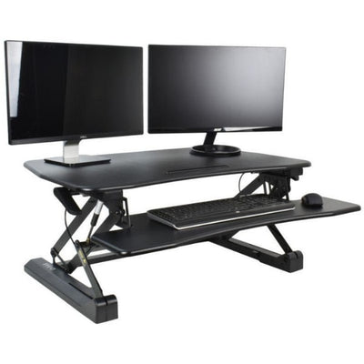 VIVO DESK-V000DB Deluxe Standing Desk Converter Dual Screen Black
