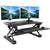 VIVO DESK-V000DB Deluxe Standing Desk Converter 3D View Dual Monitor