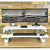 VIVO DESK-V000DB Deluxe Standing Desk Converter Front View White