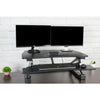 VIVO DESK-V000EB Electric Standing Desk Converter 3D View  Top Front View