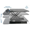 VIVO DESK-V000EB Electric Standing Desk Converter height And Weight Setting