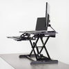 VIVO DESK-V000K Standing Desk Converter 3D View Facing Left