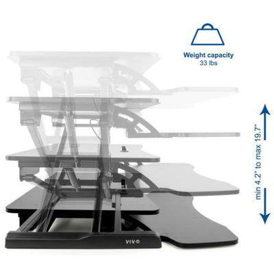 VIVO DESK-V000K Standing Desk Converter Height And Weight