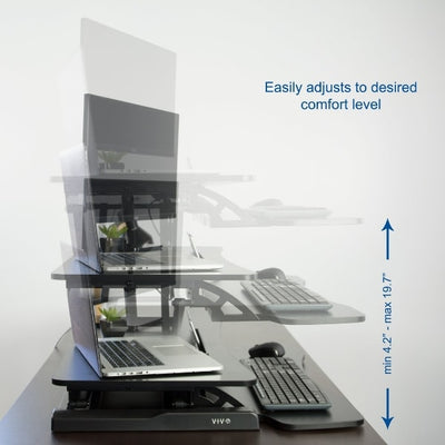 VIVO DESK-V000K Standing Desk Converter max Height