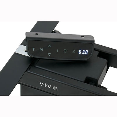 VIVO Dual Motor Electric Desk Base Black Touch Control