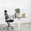 VIVO Dual Motor Electric Desk Base White Side View