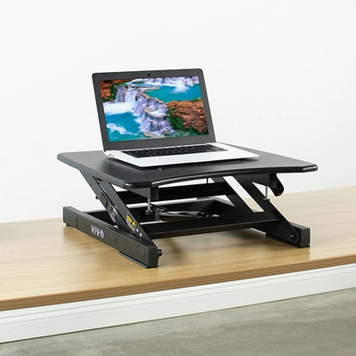 VIVO Single Top 22 Laptop Desk Riser Front Side View