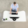 VIVO White 63 Electric Height Adjustable Desk Top View
