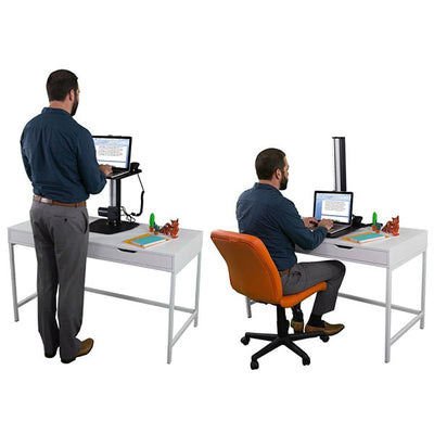 VersaDesk Mini Power Desktop Riser Standing And Sitting