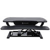VersaDesk Power Pro 30 inch Electric Standing Desk Converter Black Front View