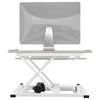 VersaDesk Power Pro 30 inch Electric Standing Desk Converter White Back View