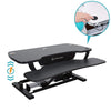 VersaDesk Power Pro 36 inch Electric Standing Desk Converter Black Push Button