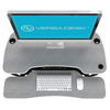 VersaDesk Power Pro 36 inch Electric Standing Desk Converter Gray Top View