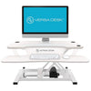 VersaDesk Power Pro 40 inch Electric Standing Desk Converter White Front View
