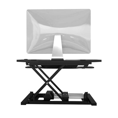 VersaDesk Power Pro Corner 36 inch Black Back View