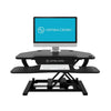 VersaDesk Power Pro Corner 36 inch Black Front View