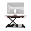 VersaDesk Power Pro Corner 36 inch Cherry Back View