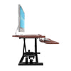 VersaDesk Power Pro Corner 36 inch Cherry Right Side View