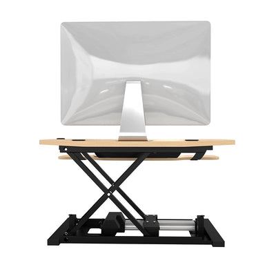 VersaDesk Power Pro Corner 36 inch Electric Maple Back View