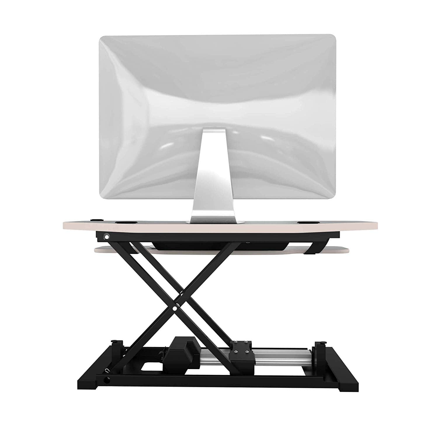 VersaDesk Power Pro Corner 36 inch Gray Back View