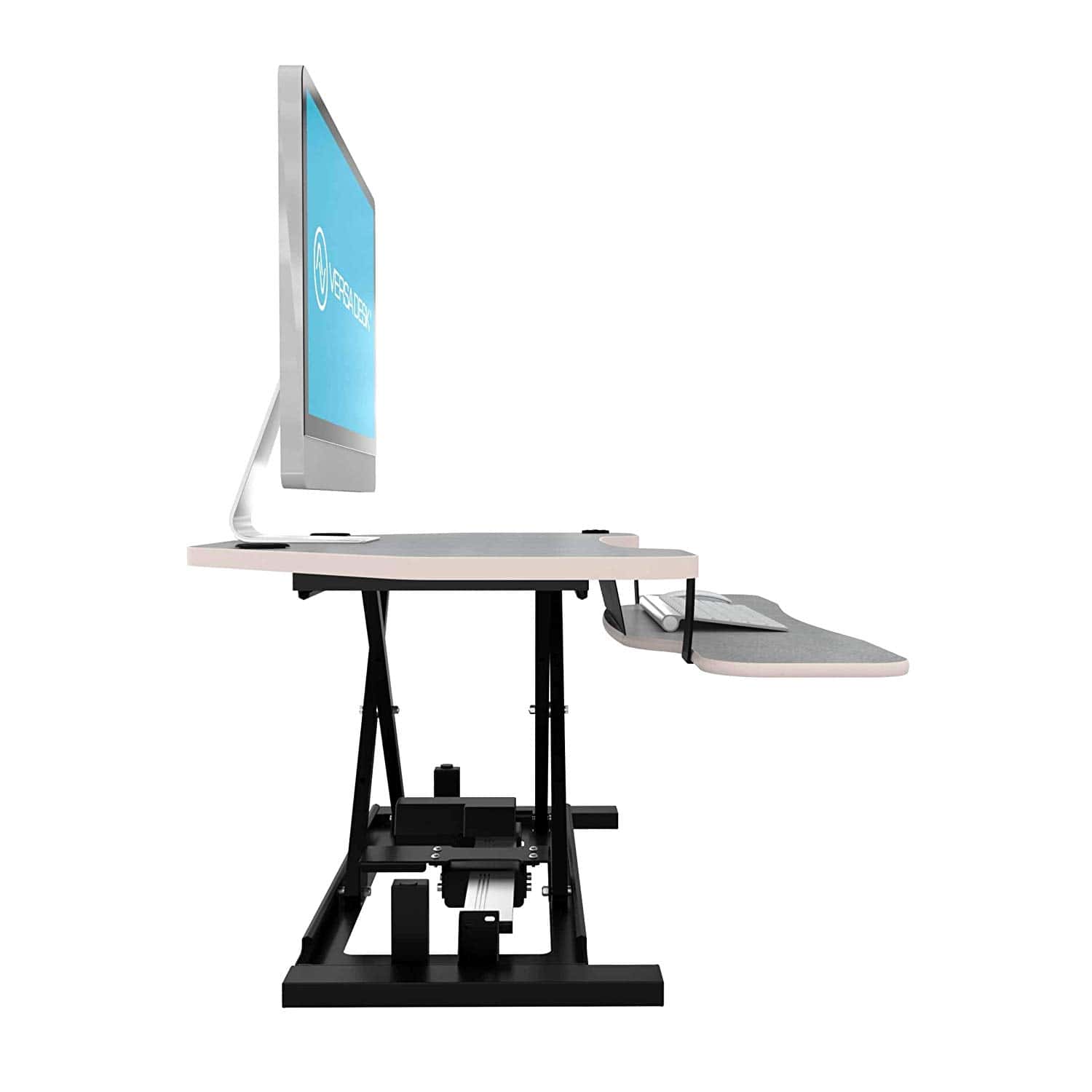 VersaDesk Power Pro Corner 36 inch Gray Right Side View