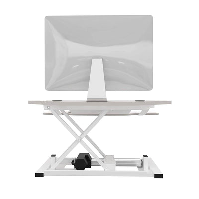 VersaDesk Power Pro Corner 36 inch White Back View