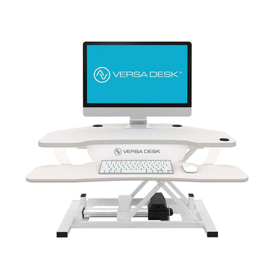 VersaDesk Power Pro Corner 36 inch White Front View