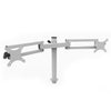 VersaDesk Universal Dual LCD Spider Monitor Arm White Front View