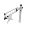 VersaDesk Universal Single LCD Spider Monitor Arm White Front View