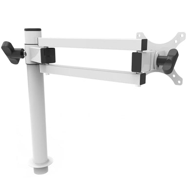 VersaDesk Universal Single LCD Spider Monitor Arm White Right Side View