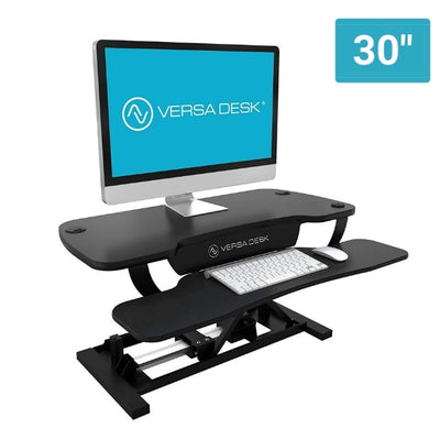 VersaDesk Power Pro 30 inch Electric Standing Desk Converter Black