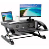 Vivo Desk-V000R 36_ Black Standing Desk Riser 3D View