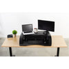 Vivo Desk-V000R 36_ Black Standing Desk Riser Front View Compressed