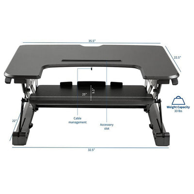 Vivo Desk V000T Dimension