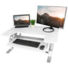 Vivo Desk V000V Top Front View White