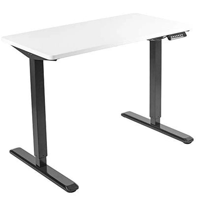 Vivo Electric Standing Desks White Top Black Frame 43 x 24